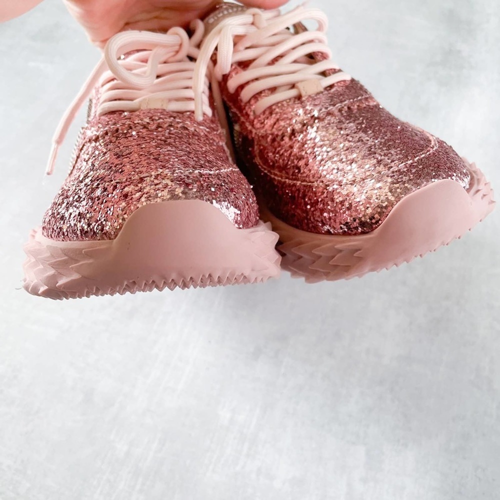 Guiseppe Zanotti Glitter Sneaker Babydoll Pink - Picture 5 of 8